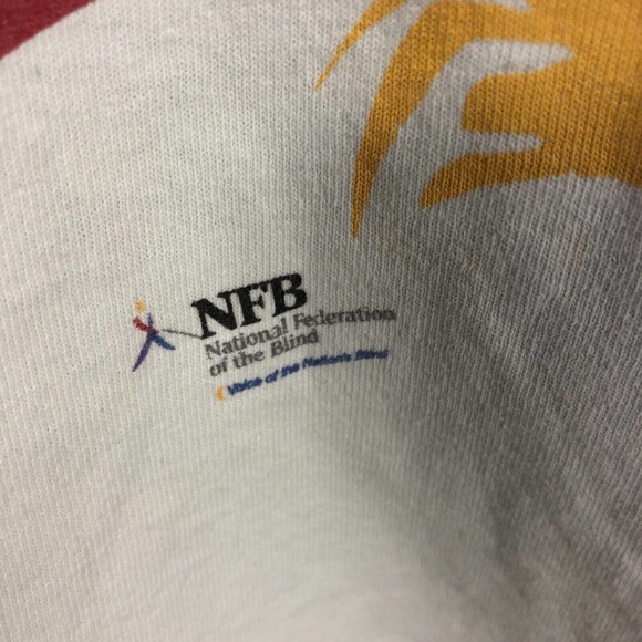 VTG National Federation Of The Blind Shirt Large Life Liberty Freedom 2003 Y2K - Picture 5 of 15